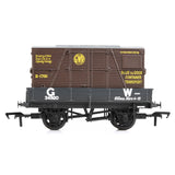 Bachmann 37-936 OO Gauge 3 Plank Wagon GWR Grey With 'GWR' Brown BD Container