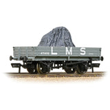 Bachmann 37-937 OO Gauge 3 Plank Wagon LMS Grey [WL]