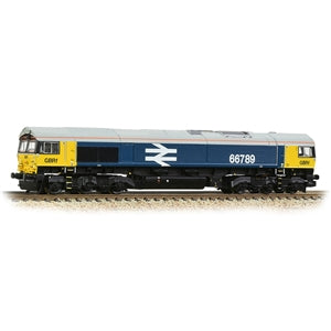 Graham Farish 371-389 N Gauge Class 66/7 66789 'British Rail 1948-1997' GBRf BR Blue