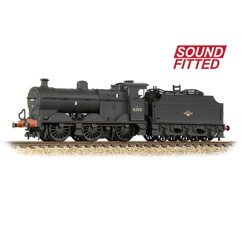 Graham Farish 372-065SF N Gauge MR 3835 4F with Fowler Tender 43931 BR Black (Late Crest) [W](DCC SOUND)