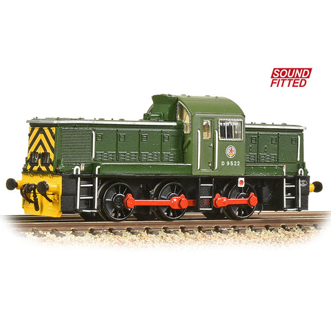 Graham Farish 372-950ASF N Gauge Class 14 D9522 BR Green (Wasp Stripes)