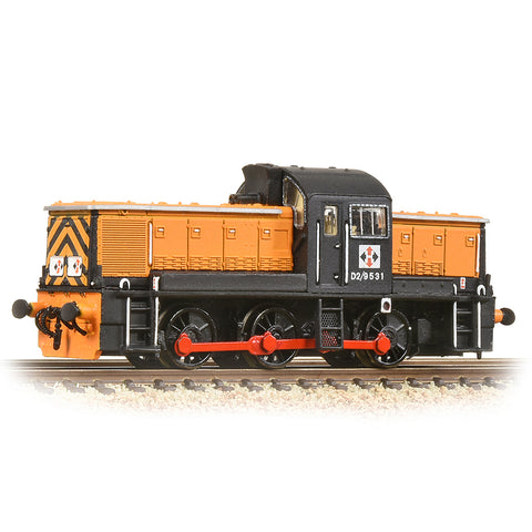 Graham Farish 372-954 N Gauge Class 14 D2/9531 NCB British Oak Orange & Black