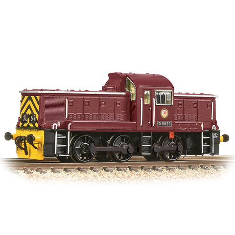 Graham Farish 372-955 N Gauge Class 14 D9523 BR Maroon (Wasp Stripes)