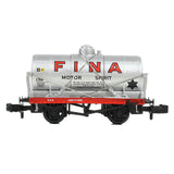 Graham Farish 373-658 N Gauge 14T Tank Wagon 'Fina' Silver