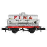 Graham Farish 373-658A N Gauge 14T Tank Wagon 'Fina' Silver