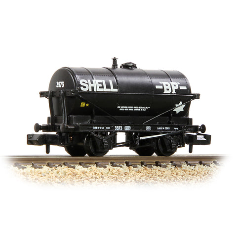 Graham Farish 373-660 N Gauge 14T Tank Wagon 'Shell/BP' Black
