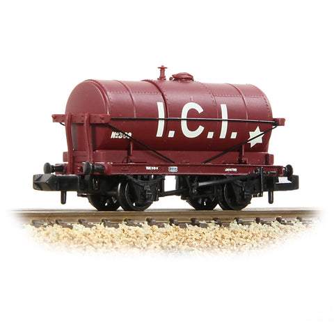 Graham Farish 373-682A N Gauge 14T Tank Wagon 'ICI' Maroon