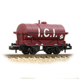 Graham Farish 373-682B N Gauge 14T Tank Wagon 'ICI' Maroon