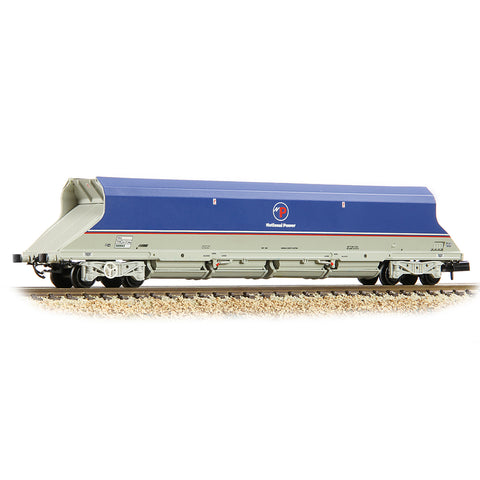 Graham Farish 373-811B N Gauge HKA Bogie Hopper 'National Power' Blue