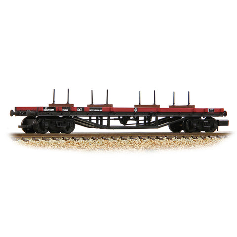 Graham Farish 373-925C N Gauge 30T 'Prawn' Bogie Bolster BR Gulf Red [WL]