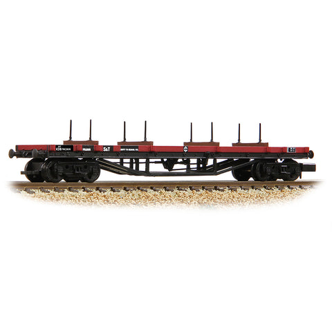 Graham Farish 373-925D N Gauge 30T 'Prawn' Bogie Bolster BR Gulf Red [WL]