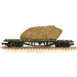 Graham Farish 373-928 N Gauge WD Green 30t Bolster with WW1 Tank Load