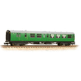 Graham Farish 374-432A N Gauge SR Bulleid Brake 3rd Semi Open Coach BR Malachite Green