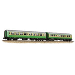 Graham Farish 374-995 N Gauge BR 'Highlander' Coach Pk Mk2 TSO & Class 101 DTCL Grn & Crm