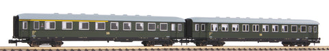 Piko 40628 N Gauge DR 1st/2nd Class Skirted Coach Set (2) III