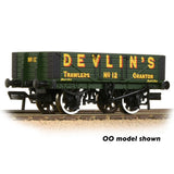 Graham Farish 377-067 N Gauge 5 Plank Wagon Wooden Floor 'Devlin's Trawlers' Green