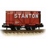 Graham Farish 377-208 N Gauge 8 Plank Wagon Coke Rails 'Stanton' Red