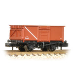 Graham Farish 377-226B N Gauge BR 16T Steel Mineral Wagon With Top Flap Doors BR Bauxite