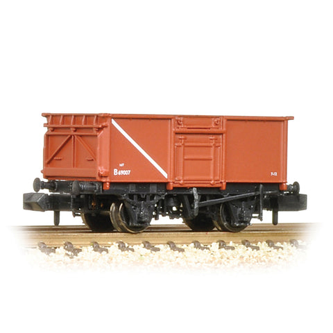 Graham Farish 377-226B N Gauge BR 16T Steel Mineral Wagon With Top Flap Doors BR Bauxite