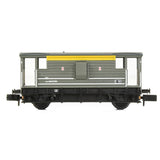 Graham Farish 377-303 N Gauge LMS 20T Brake Van BR Engineers Grey & Yellow