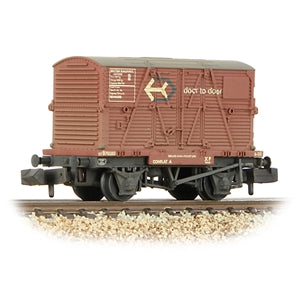 Graham Farish 377-331 N Gauge Conflat BR Bauxite (Early) 'Door-To-Door' BD Container [W,WL