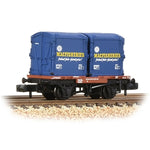 Graham Farish 377-342 N Gauge Conflat BR Bauxite (Early) 2 'Mac Fisheries' AF Cont's [WL]