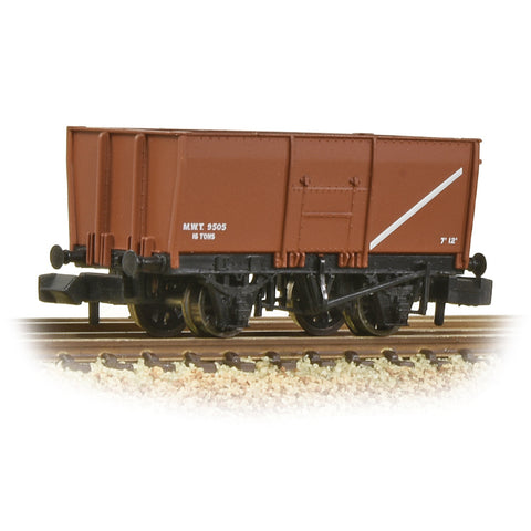 Graham Farish 377-451C N Gauge 16T Steel Slope-Sided Mineral Wagon Bauxite