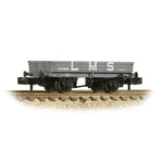 Graham Farish 377-502B N Gauge 3 Plank Wagon LMS Grey
