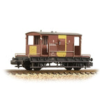 Graham Farish 377-530 N Gauge BR 20T Brake Van BR Bauxite (TOPS) 'Air Piped' [W]