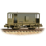 Graham Farish 377-754 N Gauge MR 20T Brake Van With Duckets BR Grey (Early) [W]