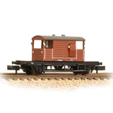 Graham Farish 377-854A N Gauge SR 25t Pill Box Brake Van R/H Duckets BR Bauxite