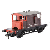 Bachmann 38-400B OO Gauge SR 25T 'Pill Box' Brake Van Left-Hand Duckets SR Brown