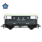 Bachmann 38-915 OO Gauge SE&CR 25T 'Dance Hall' Brake Van SE&CR Grey