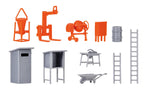Kibri 38140 HO/OO Gauge Roadwork Accessories Kit