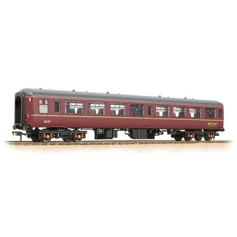 Bachmann 39-354 OO Gauge BR Mk2 TSO Tourist Second Open Coach WCRC Maroon