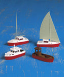 Kibri 39160 HO/OO Gauge Set of Boats Kit