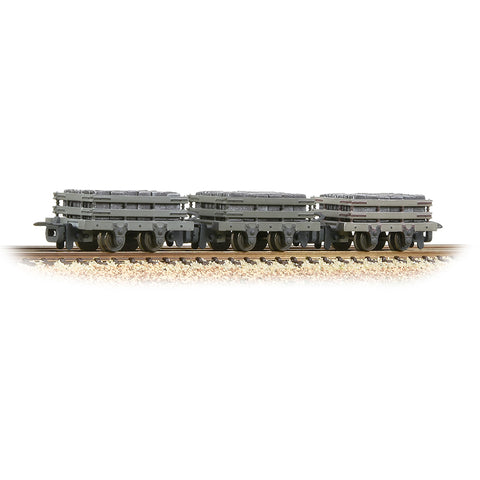 Bachmann 393-075 OO-9 Gauge 3 Pack Grey Slate Wagons w Loads