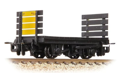 Bachmann 393-175 OO-9 Gauge RNAD Flat Wagon Planked Ends RNAD Dean Hill with Sleeper Load [WL]