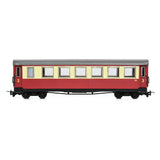 Bachmann 394-001 OO-9 Gauge Steel Bodied Third Bogie Coach Maroon & Cream
