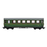 Bachmann 394-002 OO-9 Gauge Steel Bodied Third Bogie Coach Lined Green