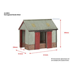 Graham Farish 42-0022 N Gauge Scenecraft Corrugated Goods Shed