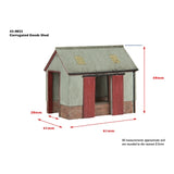 Graham Farish 42-0022 N Gauge Scenecraft Corrugated Goods Shed