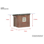 Graham Farish 42-0025 N Gauge Scenecraft Brick Lineside Hut
