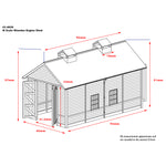 Graham Farish 42-0029 N Gauge Scenecraft Wooden Engine Shed