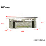 Graham Farish 42-0040 N Gauge Toilet Block