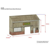 Graham Farish 42-269 N Gauge Scenecraft Low Relief Cement Board Warehouse