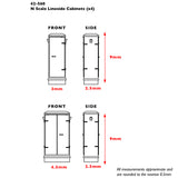 Graham Farish 42-560 N Gauge Scenecraft Lineside Cabinets (x4)