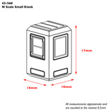 Graham Farish 42-596 N Gauge Scenecraft Small Kiosk