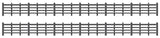 Ratio 425 OO Gauge Wood Lineside Fencing (Black)