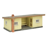 Bachmann 44-0160B OO Gauge Scenecraft Narrow Gauge Corrugated Station Brown and Cream